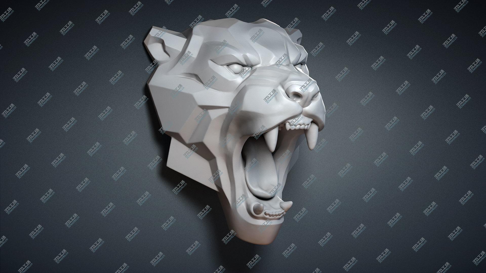 images/goods_img/2021040232/3D Roaring Leopard Sculpture Stylized model/2.jpg